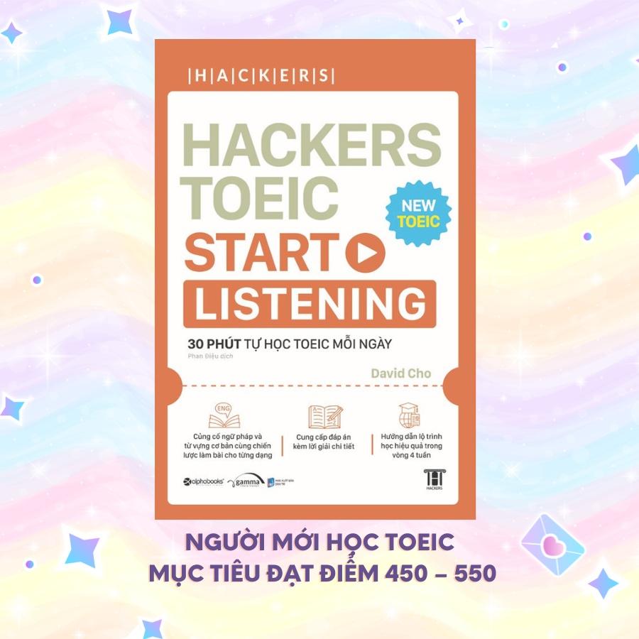 Sách Hackers Toeic Start Listening - Alphabooks - BẢN QUYỀN