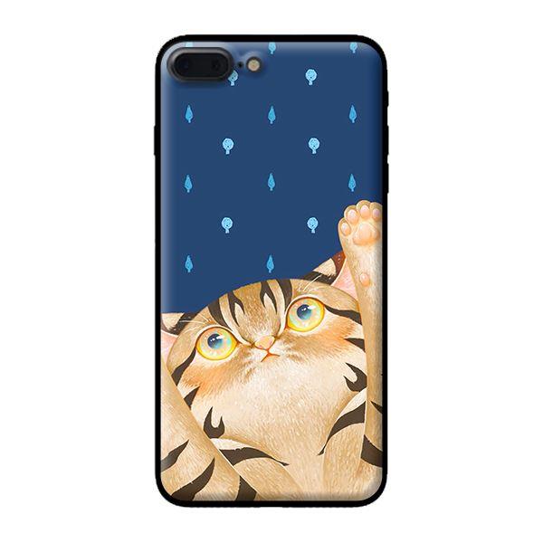 Ốp in cho iPhone 7 Plus Mèo Xanh - Hàng chính hãng