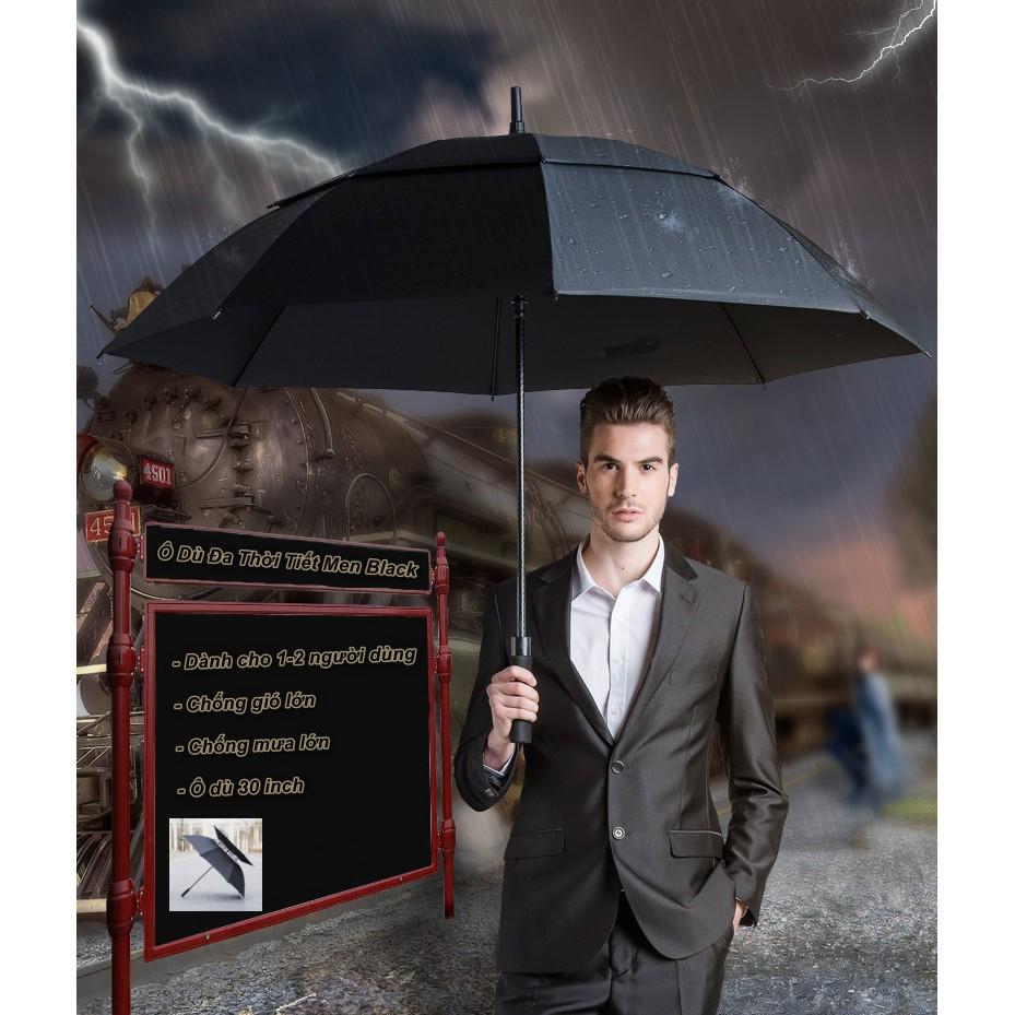 Golf Umbrella 30-inch Ô Dù Đa Thời Tiết Men Black - Home and Garden