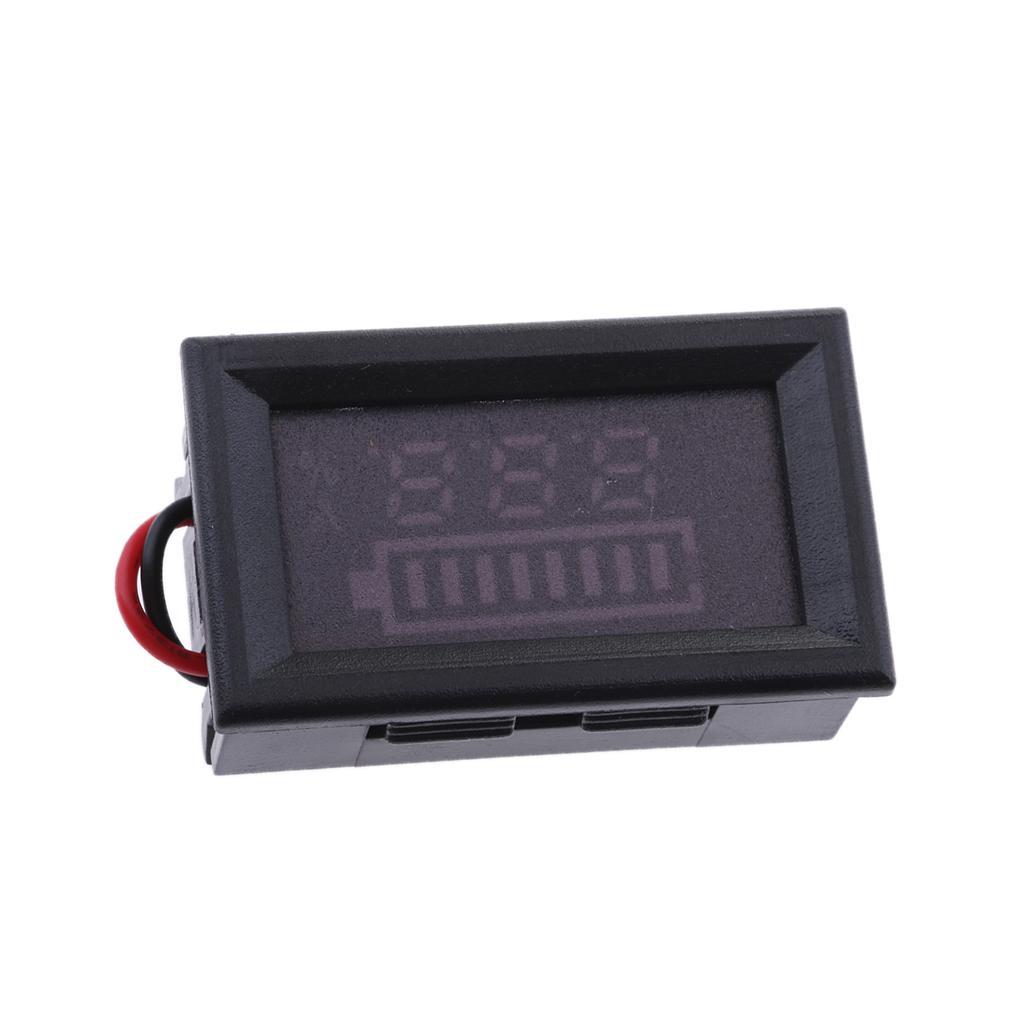 12V LED Indicator Battery Capacity Tester Meter Voltmeter for