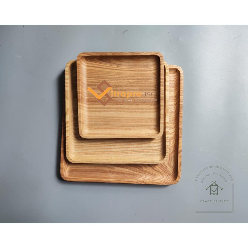 Set Khay Gỗ Tần Bì Decor, Đựng Hoa Quả, Trà Bánh Siêu Xinh