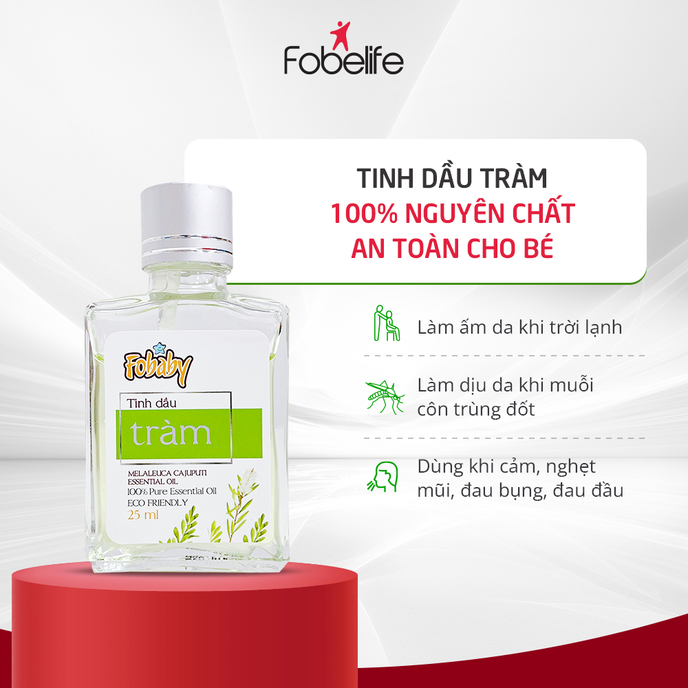 Chai Tinh Dầu Tràm Thiên Nhiên An Toàn Dùng Cho Bé FoBaby