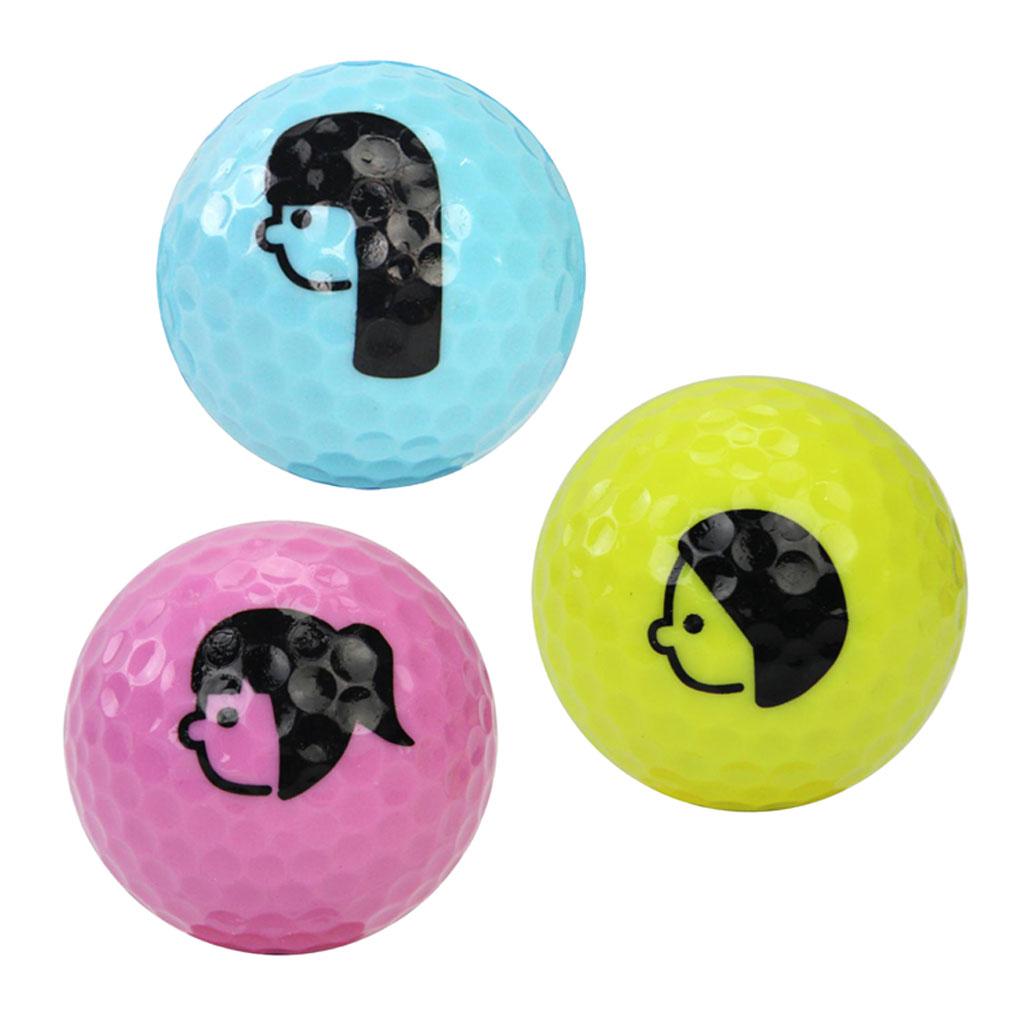 Replacement Golf Balls Beginners Practice Driving Range Training Aid Double Layer Rubber