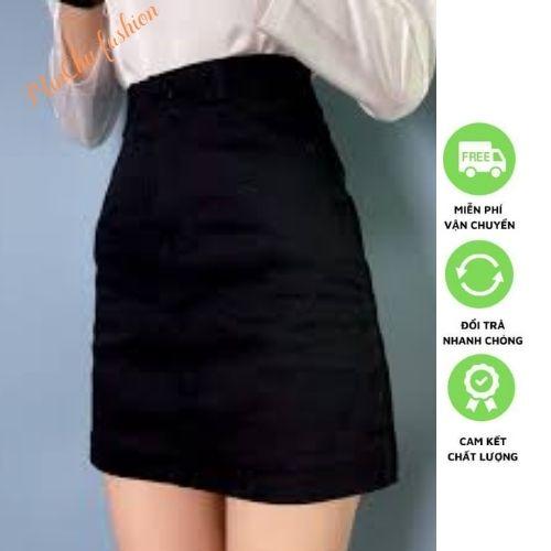 Chân váy nữ _chân váy chữ A lưng cao có túi năng động dễ thương_Minchu