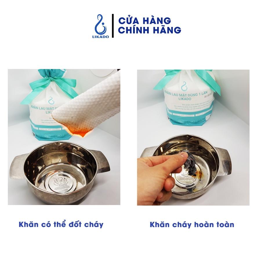 Khăn lau mặt dùng 1 lần spa LIKADO kích thước