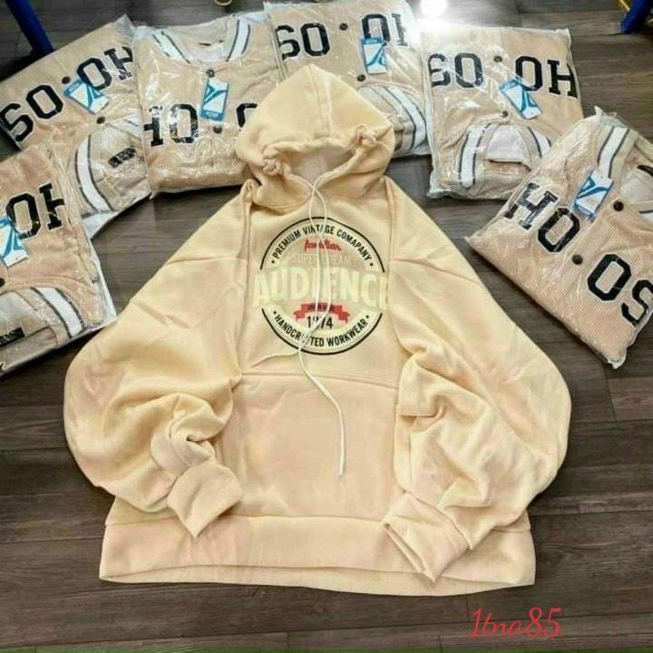 Áo Khoác Hoodie Kiểu Hoodie Chui Đầu AUDIENCE 1874 Có Túi Trước Bụng Siu Hot