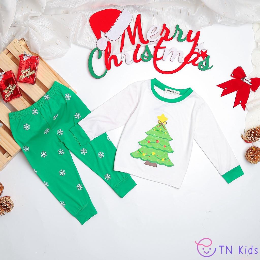 Bộ NOEL Dài Tay Cho Bé Trai Bé Gái Bộ Giáng Sinh Cho Bé Chất Cotton Cao Cấp Siêu C