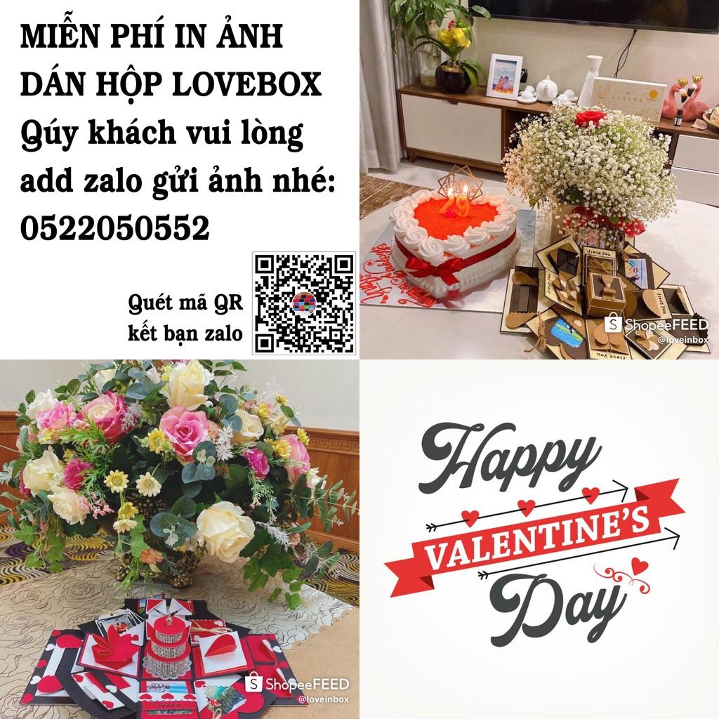 Love box đỏ- đen nhám 350