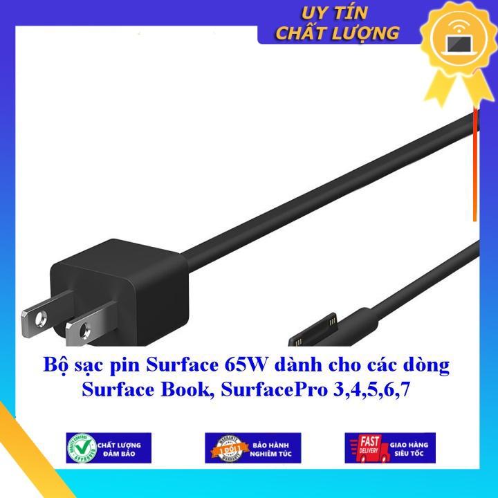 Bộ sạc pin Surface 65W dùng cho các dòng Surface Book, SurfacePro 3 4 5 6 7 - Hàng Nhập Khẩu New Seal