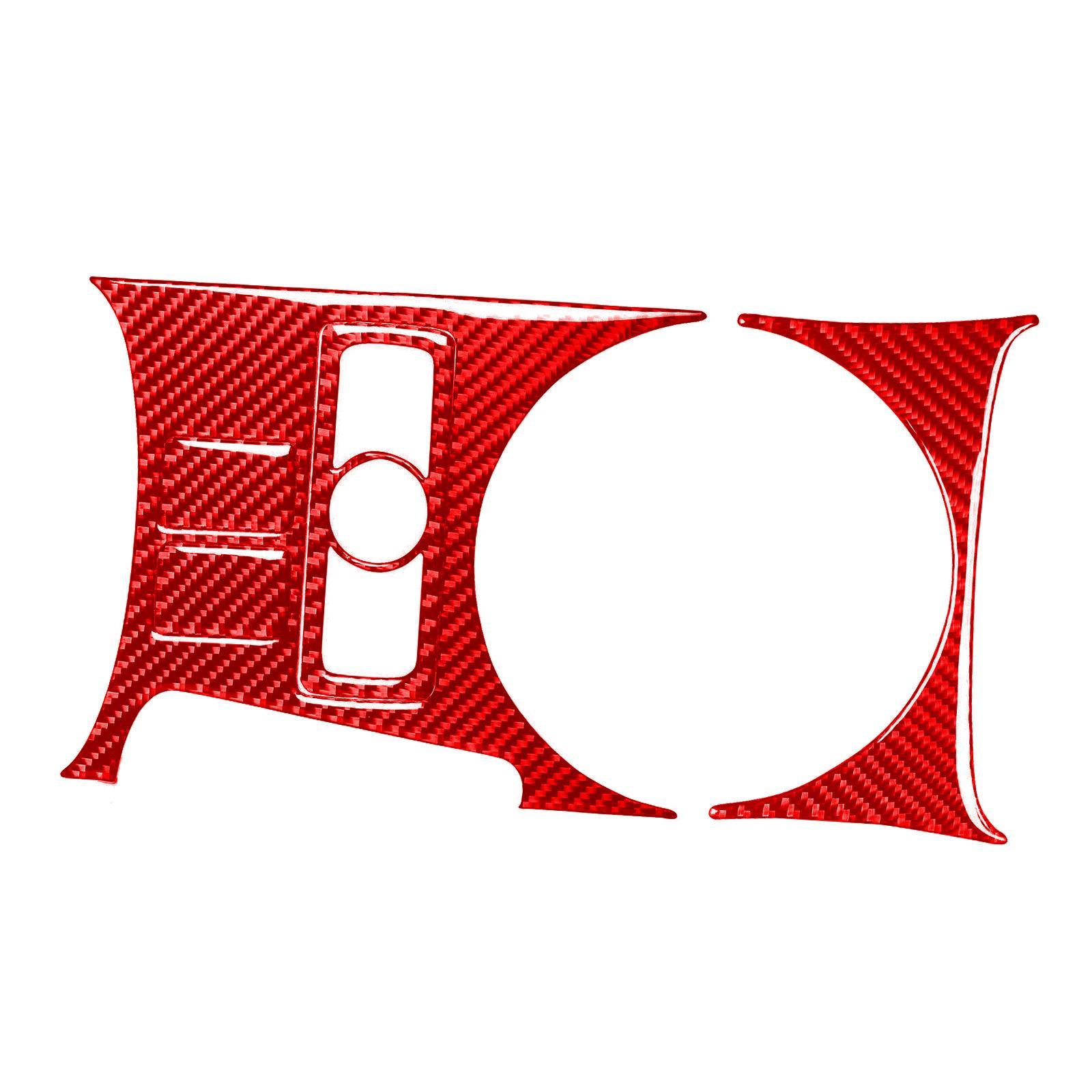 Carbon Fiber Center Console Gear Panel Cover Replacement for