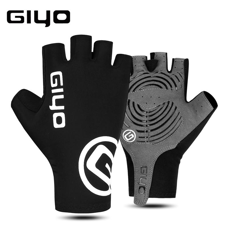 Giyo Găng Tay Xe Đạp Ngón Gel Thể Thao Đua Xe Đạp Găng Tay Hở Ngón Nam Nữ Mùa Hè Xe Đạp Đường Trường Găng Tay MTB Luva Guantes Ciclismo Color: Pink Full Finger Size: S