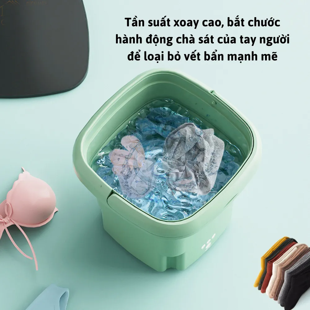 Máy Giặt Mini Di Động, gấp gọn tiện lợi- K1397