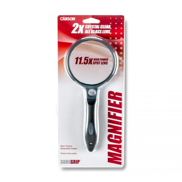 Kính lúp có cán cầm tay Carson SG-10 SureGrip 2x