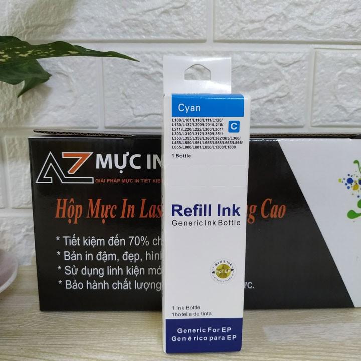 Mực in phun màu 100ml cho máy in phun Epson L310, L360, L805, T60, L800, L120, L1300, L1800... Chất lượng