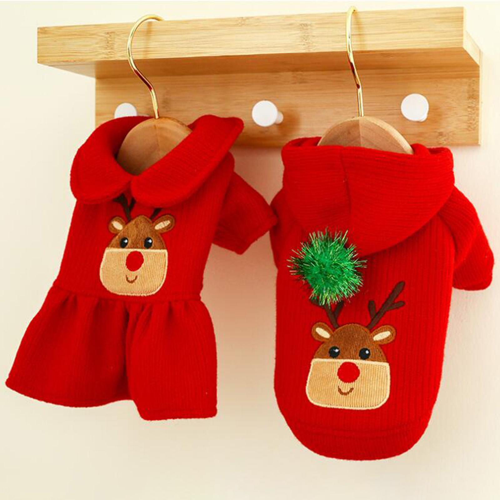 Winter Dog Clothes Small Dog Costume Party Clothes Skirt XS