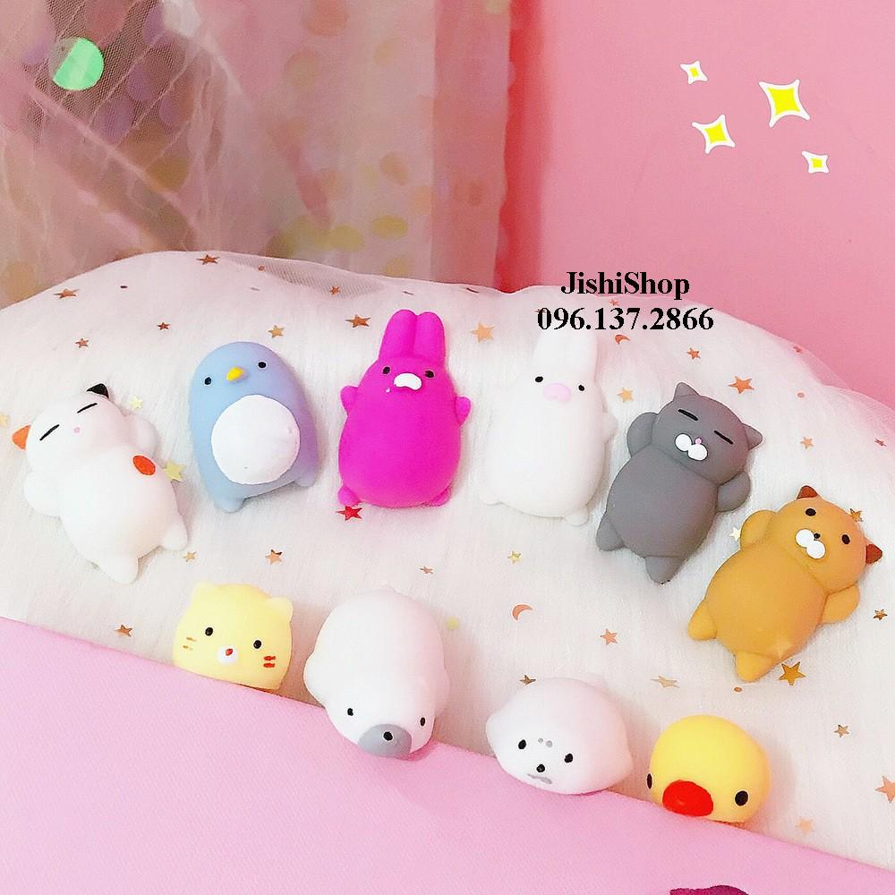 Sỉ Combo từ 5 CON TRỞ LÊN Squishy Mochi mềm dẻo hình thú đáng yêu- đồ chơi an toàn S7 in 1