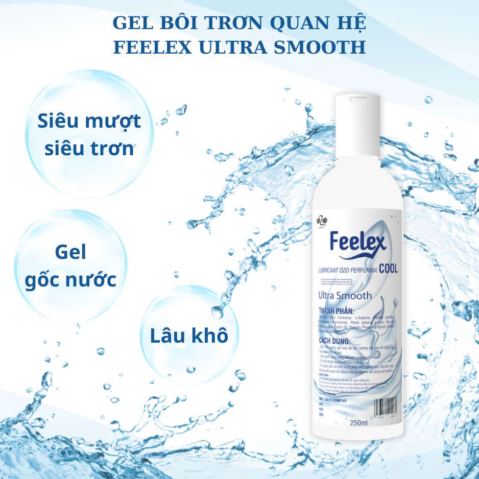 Gel bôi trơn OZO Lubricant Performa Cool gấp đôi độ trơn, nhiều mùi hương - Chai 250ml