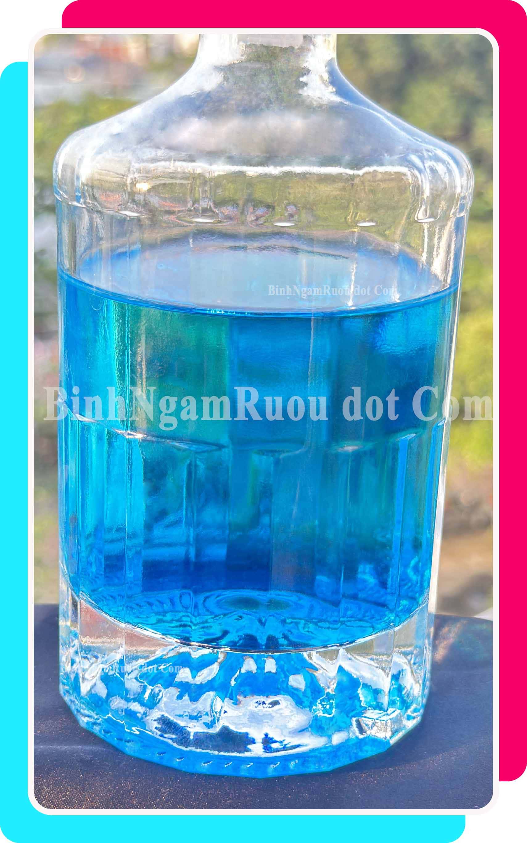 C44 Chai Đựng Rượu Thủy Tinh Hibiki Cao Cấp 500ml - Đẹp Cao Cấp - Nắp Kín Thủy Tinh Trong - Tặng Biếu Sang Trọng