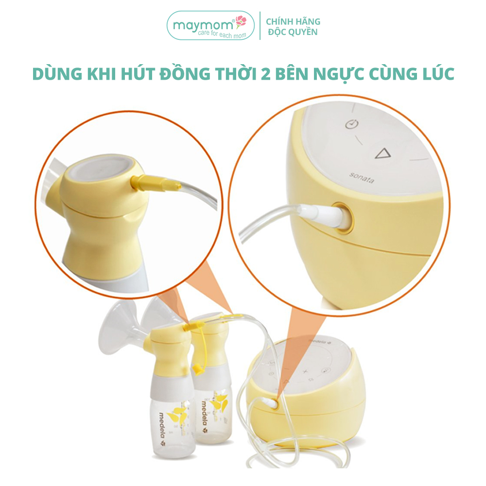 Dây Hơi Cho Máy Medela Sonata Thương Hiệu Maymom, Không Chứa BPA, An Toàn 100%, Vệ Sinh Dễ Dàng (1 dây)