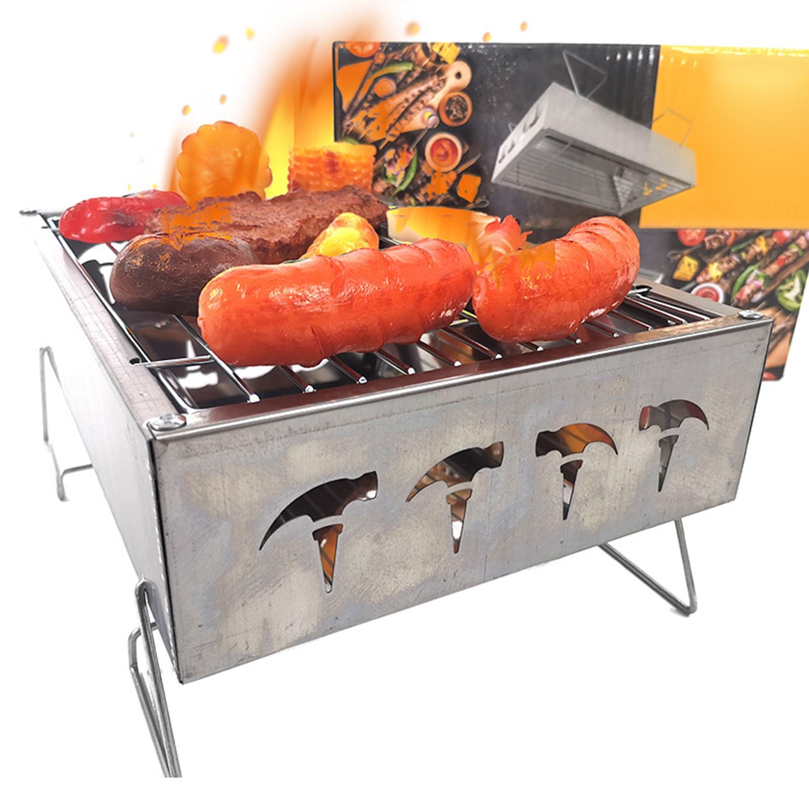Portable   Grill Folding Stainless Steel Grill for Camping