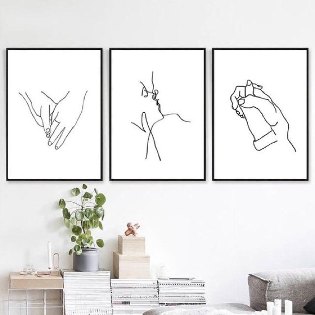 Tranh canvas decor 40x60cmx3 bức