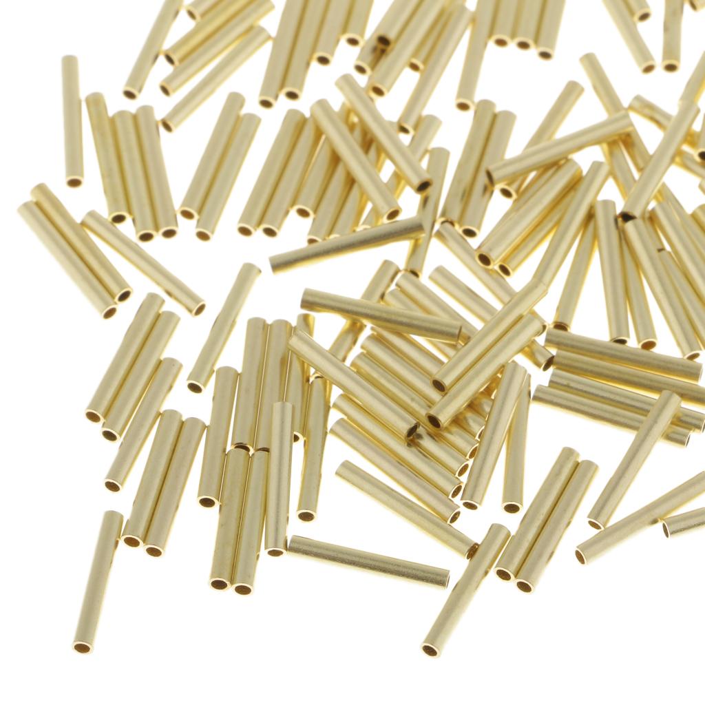 200pcs Single Barrel Crimping Sleeves Copper Tube Inside Diameter 1.0mm