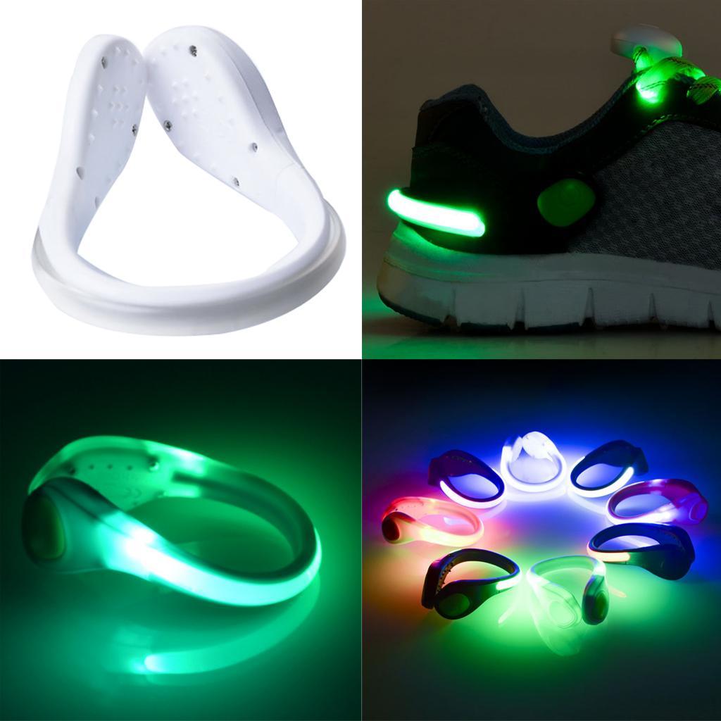 Waterproof Night Running Reflective Gear Flashing LED Shoes Clip Lights for Cycling Jogging Running Camping Outdoor Sports
