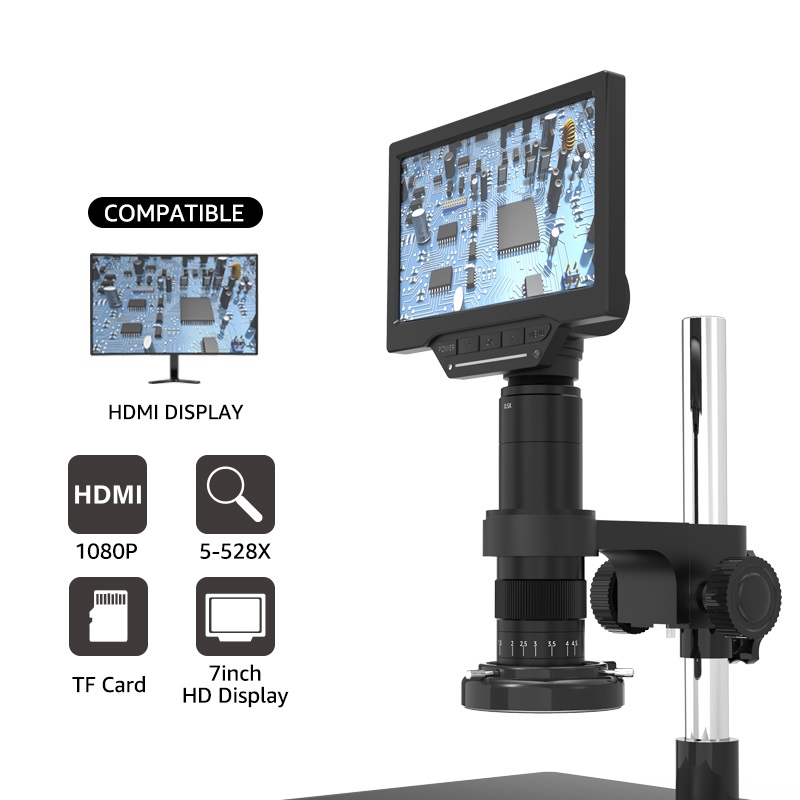 Kính hiển vi kỹ thuật số công nghiệp Terino CA16MP-HD (Phóng đại 7x-180X, màn hình HD) - Hàng Chính Hãng