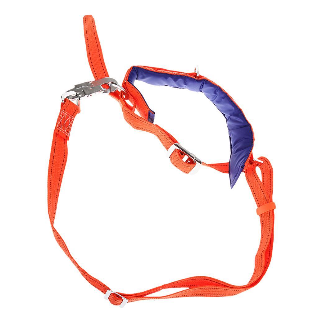 Rock Climbing Scaffold Harness Waist Belt Safety Fall Protection Lanyard Kit