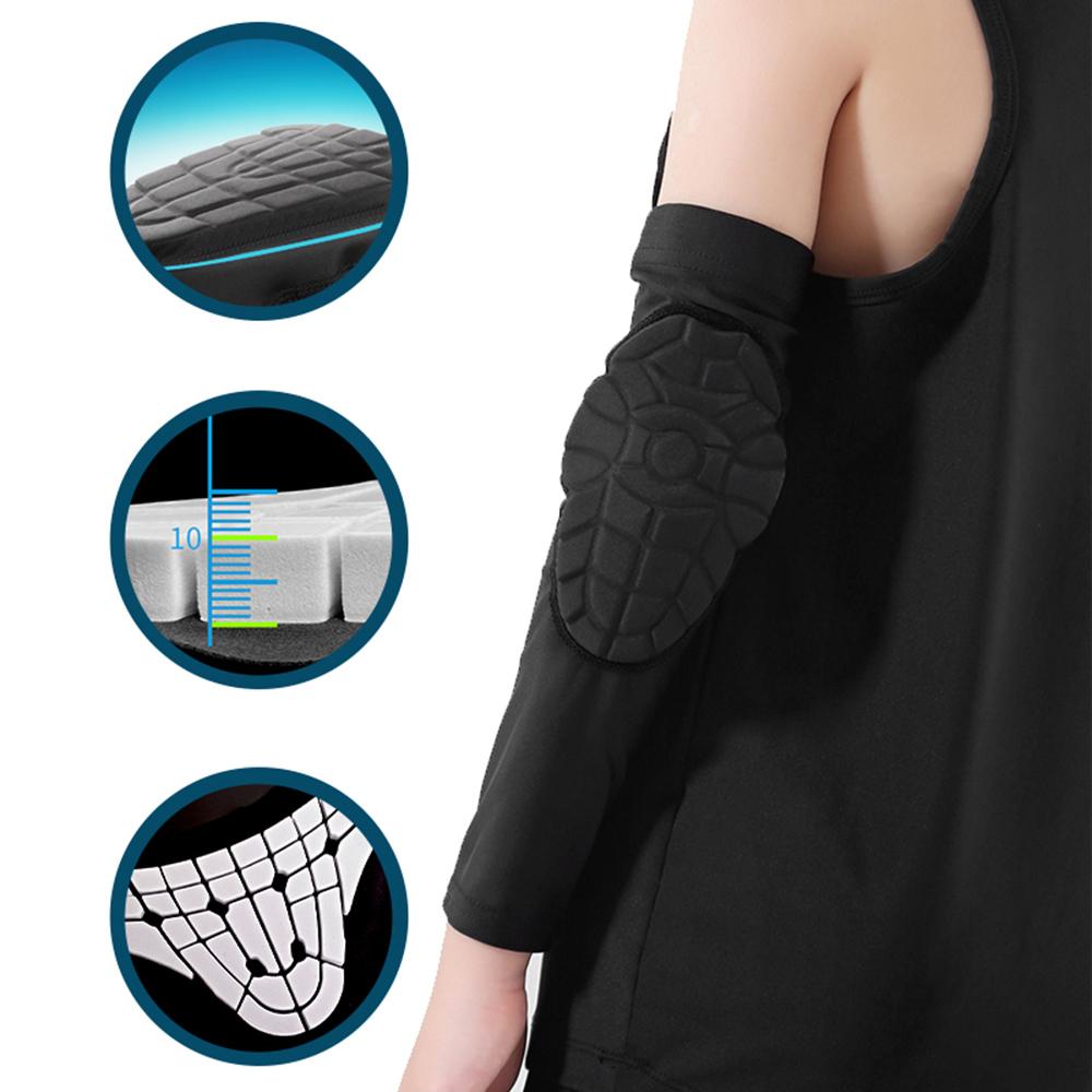 Đôi băng bảo vệ khuỷu tay tập thể thao cho trẻ em chất liệu spandex và polyester, thấm hút, thoáng khí , đệm dày 10mm