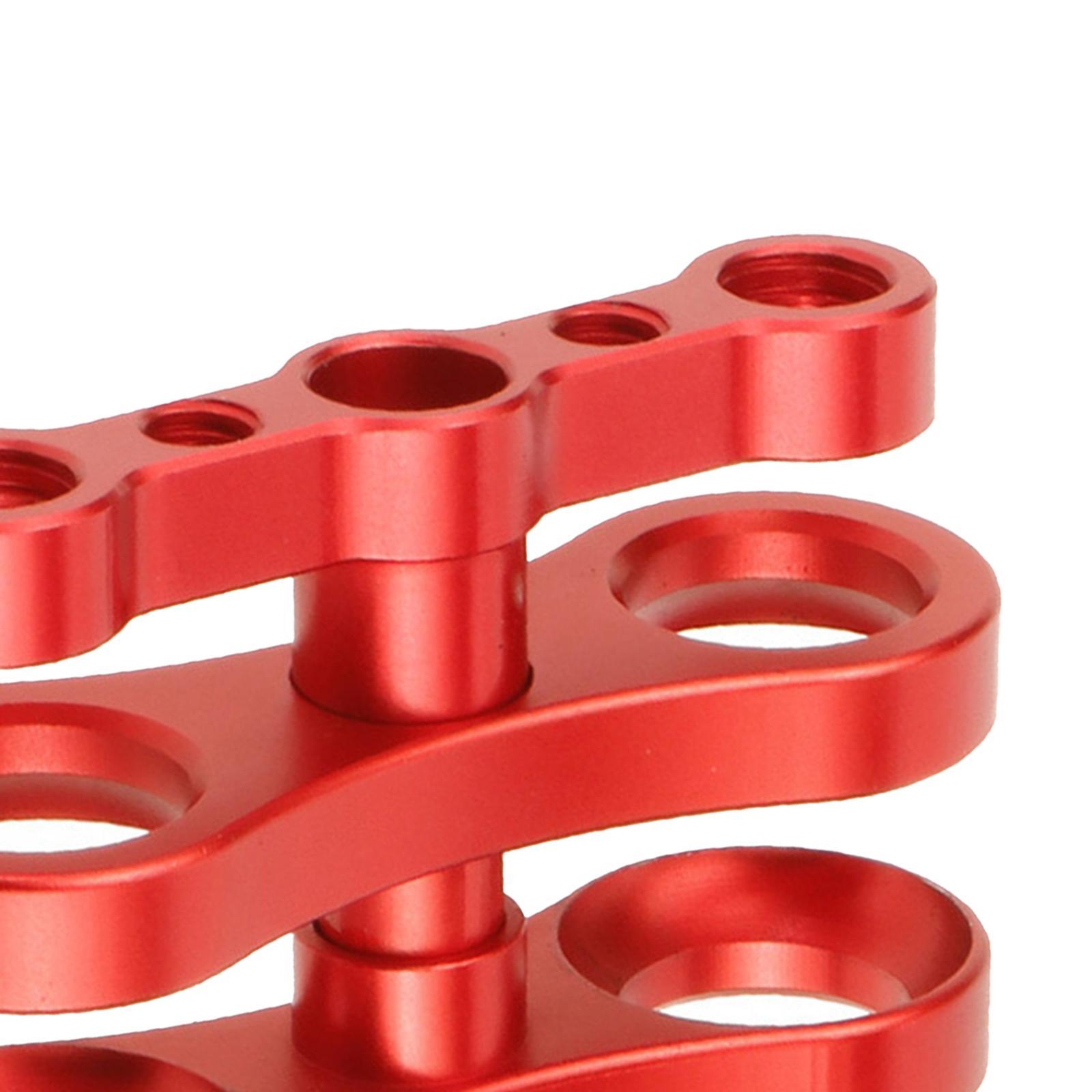 Aluminum Standard 1" Ball Clamp for Underwater Diving Light Arm System red