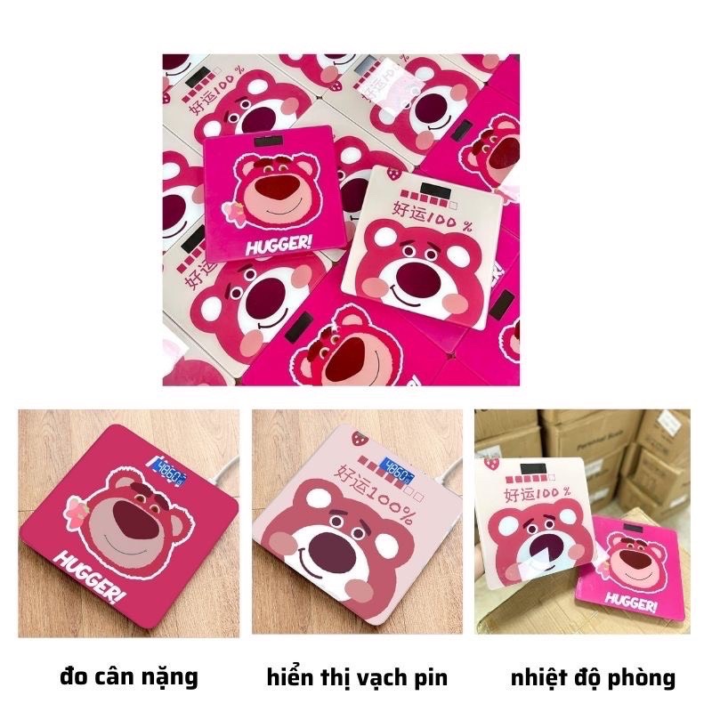 Cân Điện Tử Gấu Dâu Lotso