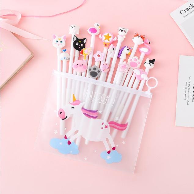 Bút Mực Cute Set 20 Cây mực nước nhiều màu kèm túi Zip