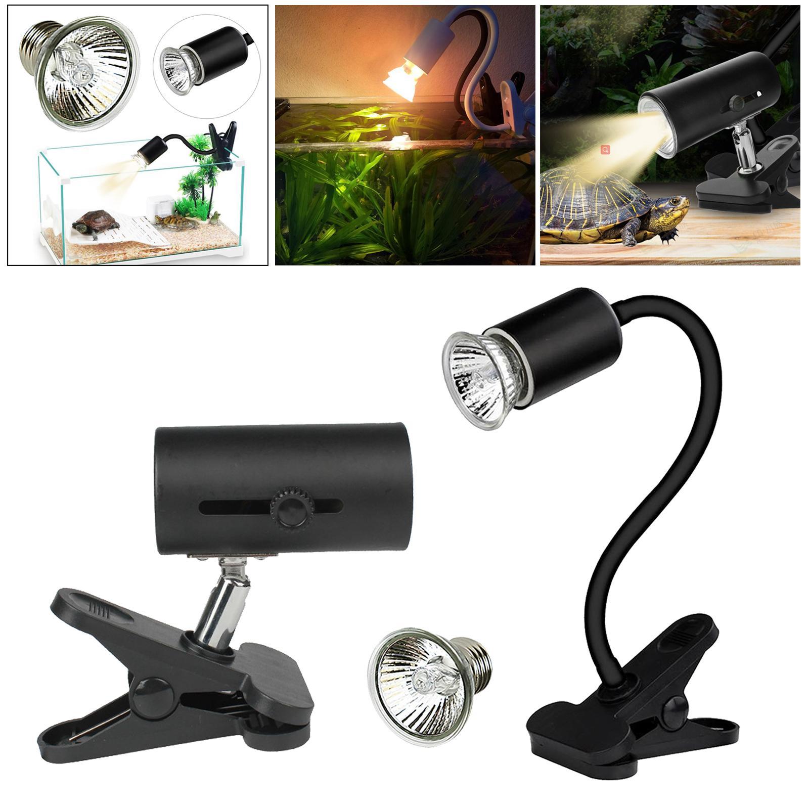 Reptile Heating Light Lamp Holder with Clip Lamp Stand /UVB Lights
