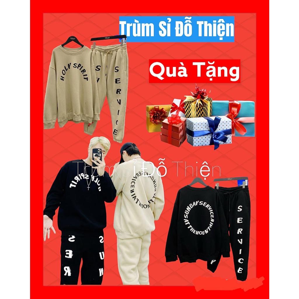 Bộ nỉ nam HoLy gồm Áo nỉ stweater và Quần thể thao,Chất vải dày vừa có lớp bông bên trong thích hợp mùa thu đông 47-75kg