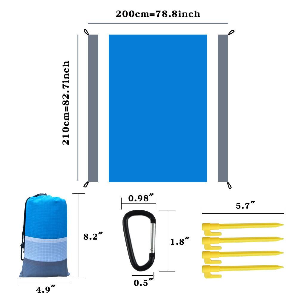 Thảm Cắm Trại Túi Chống Nước Đi Biển Chăn Ngoài Lều Di Động Nệm Dã Ngoại Thảm Gấp Gọn Ngủ Miếng Lót Cát Giá Rẻ Chăn