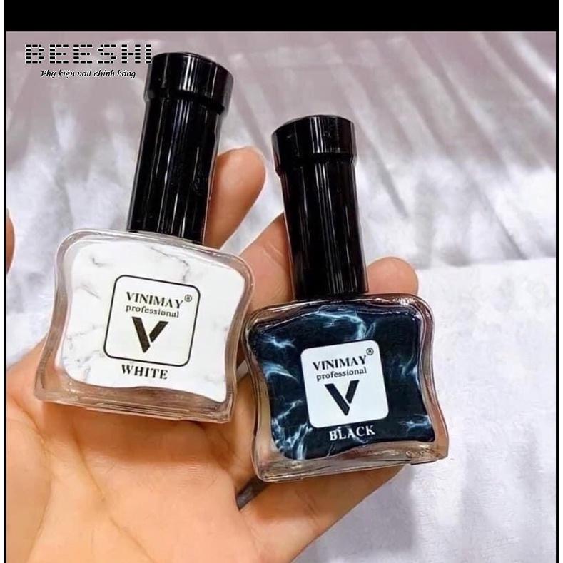 Cồn loang đen trắng vinimay - beeshi shop nail