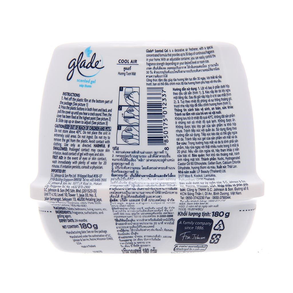 Sáp Thơm Glade Hương Hoa Tươi Mát 180g