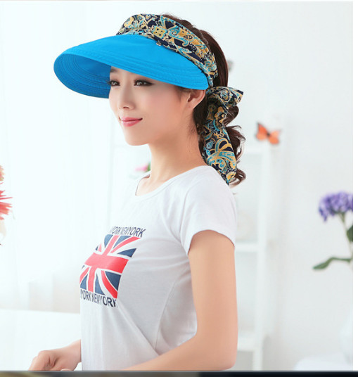 Nón rộng vành chống nắng kèm khẩu trang tạo kiểu Mũ chống nắng thời trang màu xanh ngọc