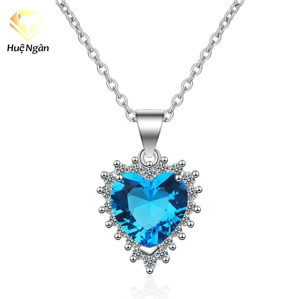 Dây chuyền bạc Ý 925 Huệ Ngân - Tim xinh Titanic PP1630