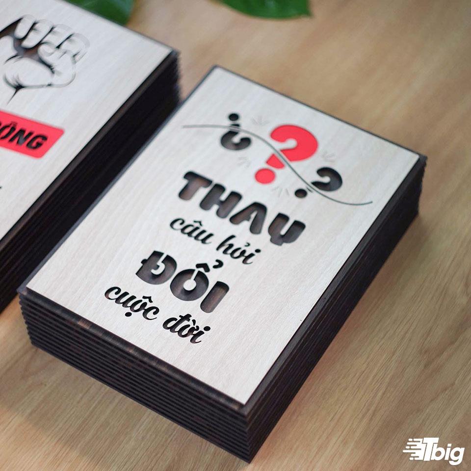 Tranh động lực TBIG125: Thay câu hỏi đổi cuộc đời 30x40cm