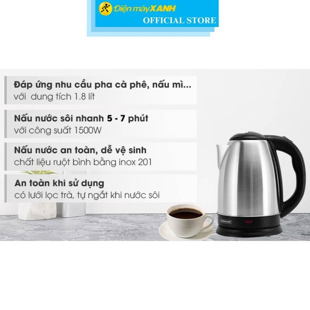 Bình đun siêu tốc Sunhouse 1.8 lít SHD1182 - Hàng chính hãng