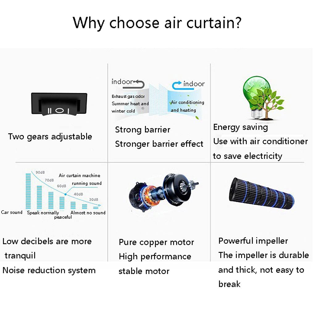 Máy cắt gió điều hòa không khí size 1000cm B-Air Conditional Curtain có Remote điều khiển công nghệ Đức