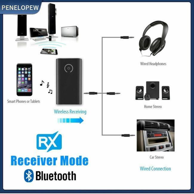 Thiết Bị Truyền Nhận Tín Hiệu Bluetooth 5.0 Không Dây pw B10S A2DP Jack 3.5mm