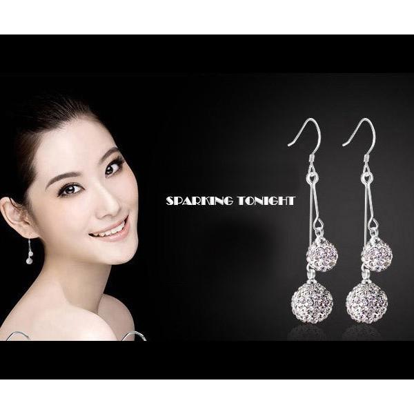 Bông tai trái châu 2 tầng cao cấp