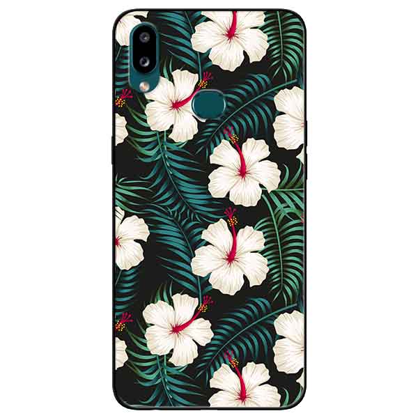 Ốp lưng in cho Samsung A10s Mẫu Hoa Trắng