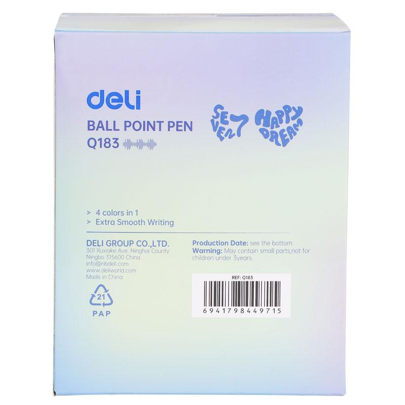 Bút Bi 4 Ngòi 4 Màu Pastel Deli 0.7 mm - Phiên Bản Sơn Tùng M-TP Giới Hạn - Deli Q183 - Mẫu 3