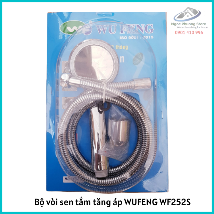 Vòi sen tắm lạnh tăng áp lực nước đồng mạ Niken WUFENG ĐÀI LOAN WF252S