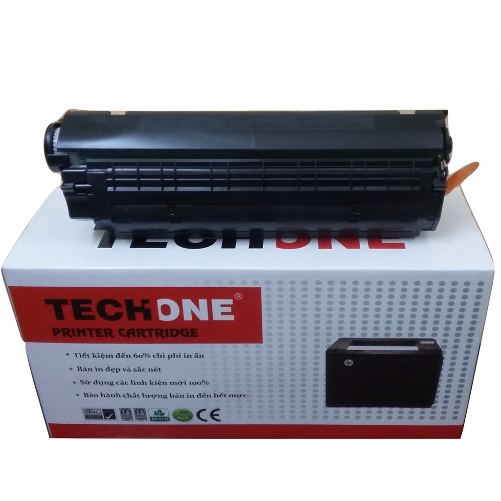 Mực in TechOne Laser đen trắng HP 12A - Dùng cho máy HP 1010 - Hàng Chính Hãng