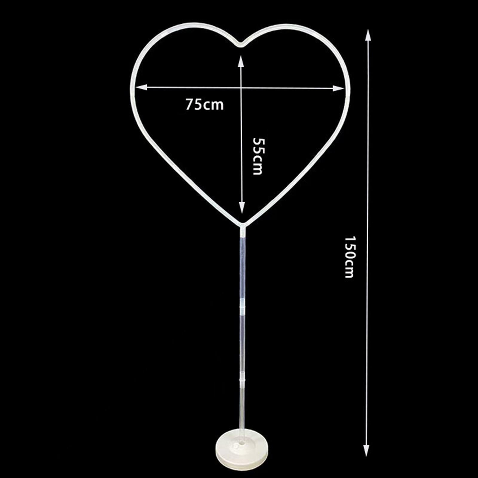 Balloon Arch Column Stand Kit DIY Heart Balloon Shape for Baby Shower Decor